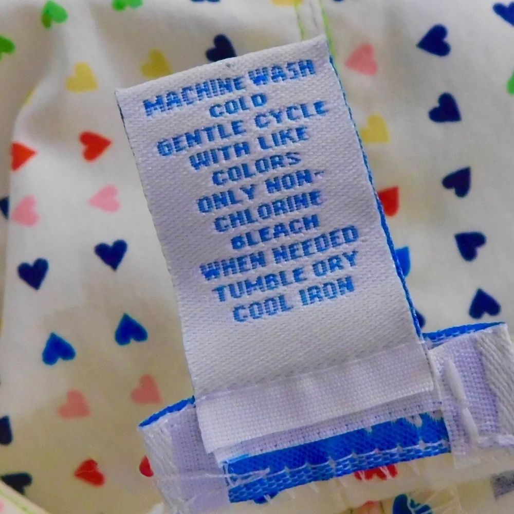 Vintage Anthropologie ODILLE Icon Hearts Scalloped Rainbow Top Blouse Heart 4 - Picture 14 of 16